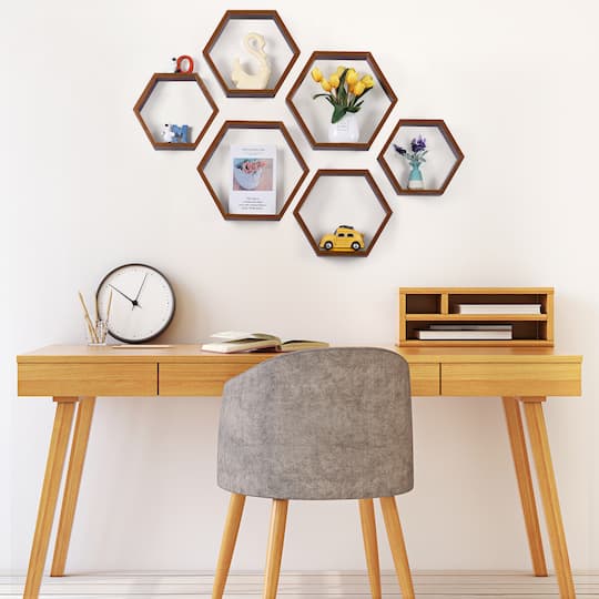 NEX™ Hexagon Floating Shelf Set